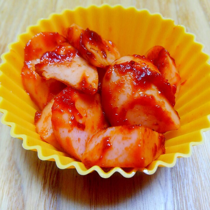 お弁当に 魚肉ソーセージのbbqソース味 レシピ 作り方 By びいまま 楽天レシピ お弁当に 魚肉ソーセージのbbqソース味 レシピ 作り方 By びいまま 楽天レシピ